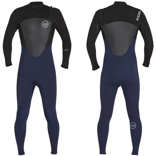 Axis X Steamer 3:2mm | X2 Chest Zip | Black / Blue Ink | Xcel Wetsuit Surfing | Clearance 3 Axis X Steamer 3:2mm | X2 Chest Zip | Black / Blue Ink | Xcel Wetsuit Surfing | Clearance