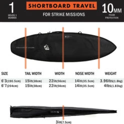 DT2.0 Shortboard Travel Cover | Creatures Of Leisure | Highest Protection -FCS Shop Buy Creatures Of Leisure DT 2.0 Surfboard Shortboard Travel Cover Online Australia Surf Shop Surfing Size 43400.1613431368
