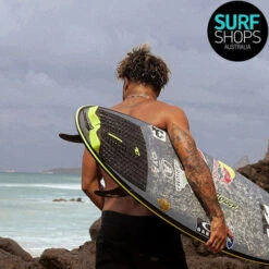 Creatures Of Leisure | Eco Black Speckle Lime PROTO™ 1.4 | Surfing Deck Grip | Traction Pad | -FCS Shop Buy Creatures Of Leisure Proto Tail Pad Online Surf Shops Australia Speckle Lime Italo 25794.1695617017
