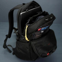 FCS X Pacsafe 25 Litre Backpack | Roam Day | Anti-theft Travel Bag | Surfers Back Pack -FCS Shop Buy FCS Pacsafe 25L Roam Day Backpack Surf Shops Australia Angle Inside 99468.1701670154