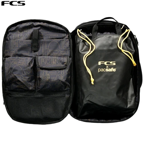 FCS X Pacsafe 28 Litre Backpack | Day Mission | Anti-theft Travel Bag | Surfers Back Pack 5 FCS X Pacsafe 28 Litre Backpack | Day Mission | Anti-theft Travel Bag | Surfers Back Pack - Image 3