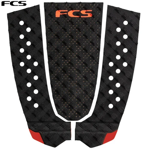 FCS T-3 Surfboard Tail Pad | Deck Grip | Traction Pad | Black/Fire | FCSII 3 FCS T-3 Surfboard Tail Pad | Deck Grip | Traction Pad | Black/Fire | FCSII