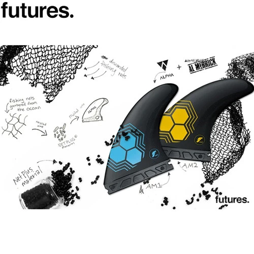Futures Fins | AM1 Alpha Medium | Al Merrick Template | Suit Surfers 65-88kgs | Smaller Centre Fin 4 Futures Fins | AM1 Alpha Medium | Al Merrick Template | Suit Surfers 65-88kgs | Smaller Centre Fin - Image 2