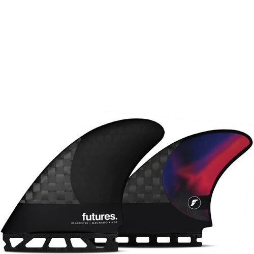Machado Pivot | Thruster 3 Fin Set | Blackstix | Futures Fins | Rob Machado 3 Fin Set | Suit Round Tail And Flat Rocker 4 Machado Pivot | Thruster 3 Fin Set | Blackstix | Futures Fins | Rob Machado 3 Fin Set | Suit Round Tail And Flat Rocker - Image 2