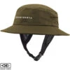 Bingin Soft Peak Surf Hat | Olive | Sun Protection | Ocean And Earth | Surfing Hat With Clip -FCS Shop Buy Ocean And Earth Bingin Mens Surfing Hat With Chin Strap Surf Shops Australia Olive 64187.1693016288