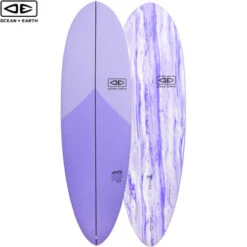 6'0" Happy Hour Surfboard | Ocean And Earth | Epoxy Softboard | Mid-Length | Full Nose And Pulled In Pin - Supreme Funboard -FCS Shop Buy Ocean And Earth Happy Hour Softboard Online Surf Shops Australia Violet 88518.1682390647