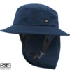 Indo Stiff Peak Surf Hat | Navy Blue | Sun Protection For Surfing | Ocean And Earth -FCS Shop Buy Ocean And Earth Indo Surf Hat With Flap Surf Shops Australia Navy Blue 41505.1692951906