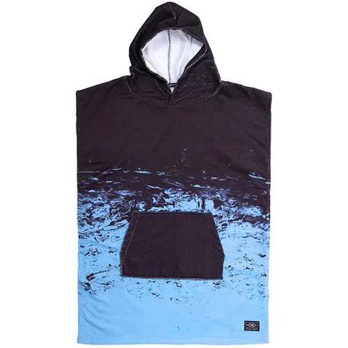 Kids Southside Youth Hooded Towel Surf Poncho | Black/Blue| Ocean And Earth 3 Kids Southside Youth Hooded Towel Surf Poncho | Black/Blue| Ocean And Earth