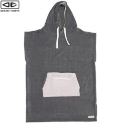 Ocean And Earth | Ladies Day Dream Hooded Beach Towel | Surf Poncho | Charcoal | Womens |