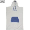 Ocean And Earth | Daybreak Light Grey Hooded Towel Poncho | Guys Surf Poncho