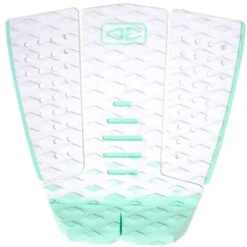 Tyler Wright Tail Pad | White/Mint | Surfboard Deck Grip | Ocean And Earth | Traction Pad | Surfing Tailpad
