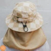 Plow Surf Co. | Beach Beige | Plow Surf Hat | Surfing Hat | Beach + Water Activity Headwear | -FCS Shop Buy Plow Surf Co Beach Beige Surfing Hat With Chin Strap Adult 00535.1692944869