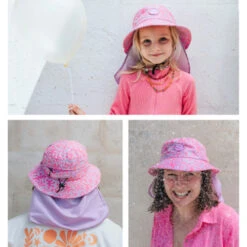 Plow Surf Co. | Sophie Fletcher X Plow | Plow Surf Hat | Surfing Hat | Beach + Water Activity Headwear | -FCS Shop Buy Plow Surf Co Sophie Fletcher Surfing Hat With Chin Strap Mix 14257.1692942280