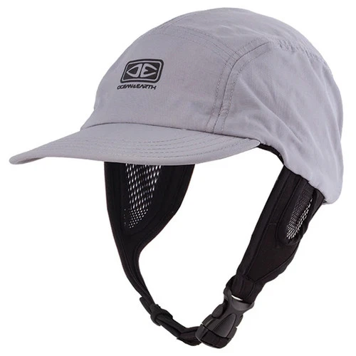 Ulu Light Grey Surf Cap | Hat For Surfing | Adjustable Chin Strap | Ocean And Earth