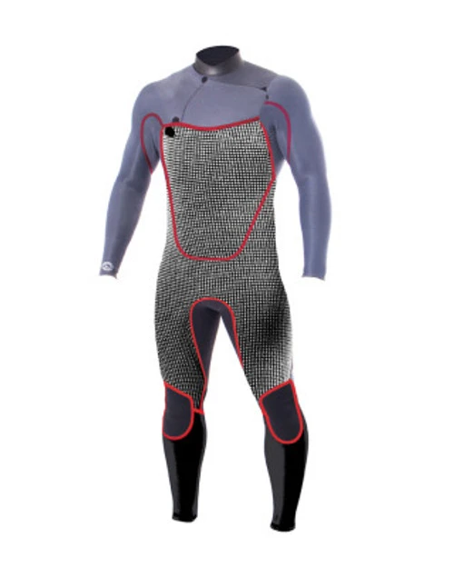 Ocean And Earth Double Black Steamer 4:3mm | Chest Zip | Black 4 Ocean And Earth Double Black Steamer 4:3mm | Chest Zip | Black - Image 2