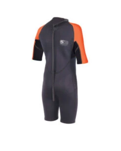 Ocean And Earth Youth Free-Flex Springsuit 2mm | Back Zip | Black/Orange | Boys | Junior | Grom | Wetsuit -FCS Shop Free flex junior wetsuit springsuit back 38359.1551250646