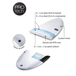 Longboard Surfboard | Epoxy Construction | NSP | Best Entry Level Or Learner Mal -FCS Shop NSP PROTECH CONSTRUCTION 2020 20334.1607658036