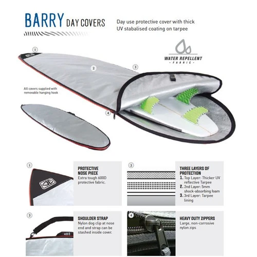 Barry Basic Shortboard Surfboard Cover | Board Bag | Protect Surfboard 4 Barry Basic Shortboard Surfboard Cover | Board Bag | Protect Surfboard - Image 2