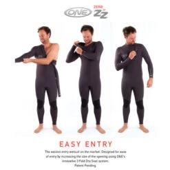 Ocean And Earth Zero Zip Steamer 4:3mm | Full Surfing Wetsuit | Mens -FCS Shop Ocean and Earth Mens Zero Zip wetsuit Easy Entry 13192.1501209272