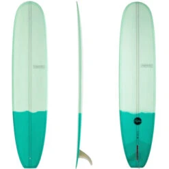 Retro Longboard | Fibreglass | Modern Surfboards | Old School Style Malibu -FCS Shop Retro Surfboard Model Longboard Modern Surfboards Green Tone 81062.1536892436