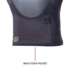 Supa-Flex Paddle Front Zip Long Sleeve Wetsuit Vest 1.5mm | Black | Surfing Top -FCS Shop Supa Flex Ocean And Earth Wetsuit Top Front Zip Back Pocket 49401.1585218778