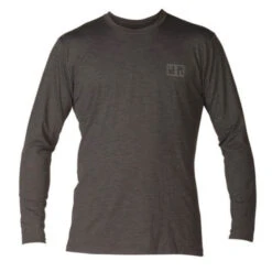 Ventx Robert Long Sleeve UV Surf Tee | Loose Fit Rashie | Rash Vest | Heathered Charcoal